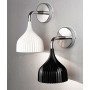 Kartell E' Lampada da Parete E14, Cristallo Trasparente, Ø 13,5 cm H 14,5 cm