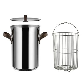 Alessi Edo Pentola per Asparagi, Acciaio Inossidabile 18/10
