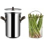 Alessi Edo Pentola per Asparagi, Acciaio Inossidabile 18/10