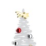 Alessi Bark For Christmas BM06 W Decorazione Natalizia di Design a Forma di Albero, Acciaio, Inox, Bianco, 35.5 x 14 x 45 cm, 1 