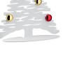 Alessi Bark For Christmas BM06 W Decorazione Natalizia di Design a Forma di Albero, Acciaio, Inox, Bianco, 35.5 x 14 x 45 cm, 1 