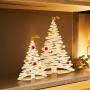 Alessi Bark For Christmas BM06 W Decorazione Natalizia di Design a Forma di Albero, Acciaio, Inox, Bianco, 35.5 x 14 x 45 cm, 1 