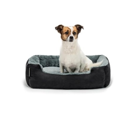 dibea Letto cani cuscino cani cuscino reversibile taglia (M) 60x48 cm grigio/nero