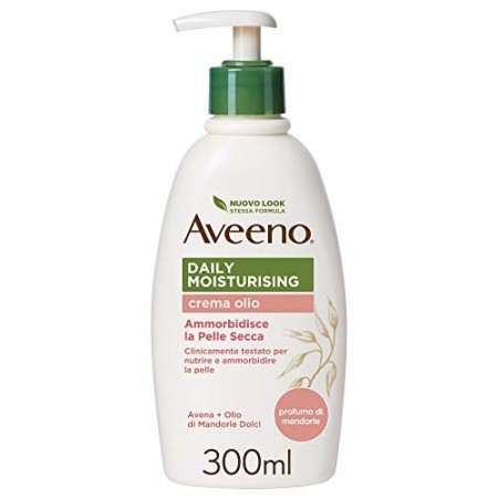 Aveeno Crema Olio Idratante Corpo, da Pelle Normali a Secche, 300ml