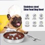 Ciotola Anti Ingozzamento Alimentazione Lenta – Mangiatoia Acciaio Inox Ecologica Durevole Sicurezza per Cani di Taglia Media 
