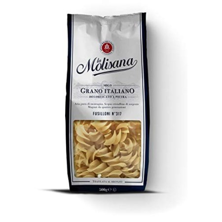La Molisana, Fusilloni n.317 Pasta Corta, SOLO Grano Italiano - 500g