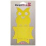 Alubox Zampirella Porta Citronella o Candela Gufo, Giallo, 7x11x19 cm