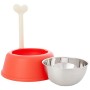 Alessi Lupita Ciotola Cani Ro, Accessori Cane, PP Arancio, Acciaio Inossidabile 18/10, Arancione, Taglia Unica