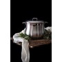 Barazzoni Tummy Pentola, Acciaio inox 18/10, Diametro cm 18, Litri 4,25. Made in Italy.