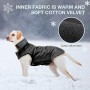 IREENUO Cappotto Cane Impermeabile, Cane Giacca Impermeabile Invernale Caldo con Nastro Riflettente Abbigliamento da Esterno Ada