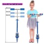 Hikole Monopattino per bambini con ruote con luce LED, monopattino regolabile in altezza per bambini e bambine, freno a parafang