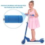 Hikole Monopattino per bambini con ruote con luce LED, monopattino regolabile in altezza per bambini e bambine, freno a parafang