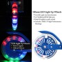 Hikole Monopattino per bambini con ruote con luce LED, monopattino regolabile in altezza per bambini e bambine, freno a parafang