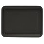Guardini Pizza&Mania, Teglia Rettangolare 26x37cm, Acciaio con rivestimento antiaderente, Colore nero