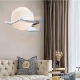 DAXGD LED Luci sfera di vetro Lampade da parete, Applique da parete Interno per camera da letto, soggiorno, corridoio