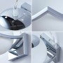 DAXGD LED Luci sfera di vetro Lampade da parete, Applique da parete Interno per camera da letto, soggiorno, corridoio