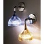 Kartell Lampada Applique E14, NERO COPRENTE, Ø 13,5 cm H 14,5 cm