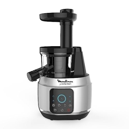 Moulinex ZU420E Juice & Clean, Estrattore di Succo a Freddo, con Teconlogia Easy Clean per una Pulizia Facile, Touch Screen, 0.8
