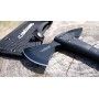 Camillus Ravenous Tomahawk, compreso fodero , filo della lama in acciaio inox al titanio con spuntone , manico GFN, nero, 34,2 c
