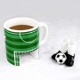  Tazza Campo da Calcio in Ceramica con Porta Mini Scarpe e Pallone 12 cm
