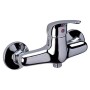 Miscelatore Esterno Doccia Rubinetto Monocomando Cromato