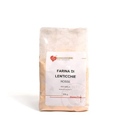 Farina di Lenticchie rosse 500g BIO senza glutine