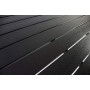 AVANTI TRENDSTORE - Piave - Set da Giardino Composto da 1 Tavolo Nero in Metallo e polywood, con 4 sedie impilabili in ecorattan
