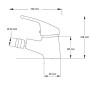 Miscelatore Rubinetto Bidet Cromato + Miscelatore Rubinetto Lavabo Cromato Rubinetteria Bagno Casa