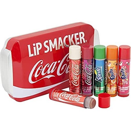 Lip Smacker, Coca-Cola, Set di 6 lucidalabbra, Sapori assortiti