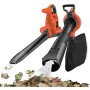 BLACK+DECKER GW3030-QS Soffiatore/Aspiratore/Trituratore a Filo 3000 W, Velocità di soffiaggio variabile 230 - 418 Km/h, 106 dB