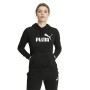 PUMA Essentials, Felpa Donna, Nero (Cotone Black), M