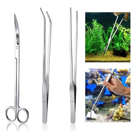 Meiso Acquario Kit Strumento Accessori inox Acquario serbatoio acqua pianta Pinze Forbici Attrezzi Set Pesce Starter Kit