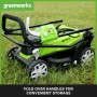 Greenworks Tools Tosaerba a Batteria G40LM35K2X Li-Ion 40 V Larghezza Taglio 35 cm fino 500 m² 2 in 1, Pacciamare Rasare 40 L C