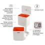Joseph Joseph 30061 Totem Max Unità Separazione e Riciclaggio Rifiuti 60 litri, Colore Pietra
