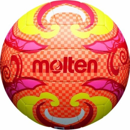 Molten, Palla da Beach Volley, Multicolore (Orange/Gelb/Pink), Misura 5
