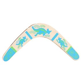 Boomerang in Legno a Forma di V di Ritorno Boomerang Giocattolo di Sport all'Aria Aperta Attrezzature Sportive da Gioco