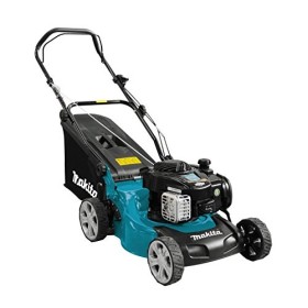 Makita PLM4120N Rasaerba con motore a benzina, Nero/Blu/Grigio