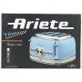 Ariete 156 Tostapane di Design a 4 Fette, 6 Livelli di Tostatura, 1600 W, Acciaio Inossidabile, 4 Scomparti, Blu