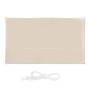 Relaxdays, Beige Tenda a Vela Rettangolare, Idrorepellente, Anti UV, Corde di Supporto, Terrazza e Giardino, LxP: 2x4 m, 2 x 4 m
