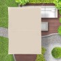 Relaxdays, Beige Tenda a Vela Rettangolare, Idrorepellente, Anti UV, Corde di Supporto, Terrazza e Giardino, LxP: 2x4 m, 2 x 4 m