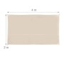 Relaxdays, Beige Tenda a Vela Rettangolare, Idrorepellente, Anti UV, Corde di Supporto, Terrazza e Giardino, LxP: 2x4 m, 2 x 4 m