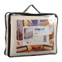 Relaxdays, Beige Tenda a Vela Rettangolare, Idrorepellente, Anti UV, Corde di Supporto, Terrazza e Giardino, LxP: 2x4 m, 2 x 4 m
