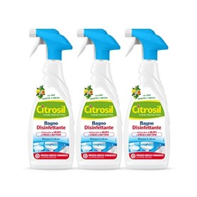 Citrosil Home Protection - Sgrassatore Bagno Disinfettante con Vere Essenze di Agrumi, 650 ml x 3 Confezioni