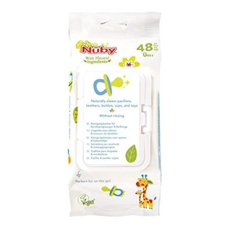 Nuby - Salviette detergenti Nuby per ciucci e giocattoli