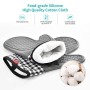 Ankway Guanti da Forno Lunghi e Sottobicchiere, Guanti da Forno in Silicone Impermeabili, Antiscivolo Guanti Resistenti al Calor