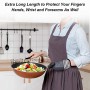 Ankway Guanti da Forno Lunghi e Sottobicchiere, Guanti da Forno in Silicone Impermeabili, Antiscivolo Guanti Resistenti al Calor