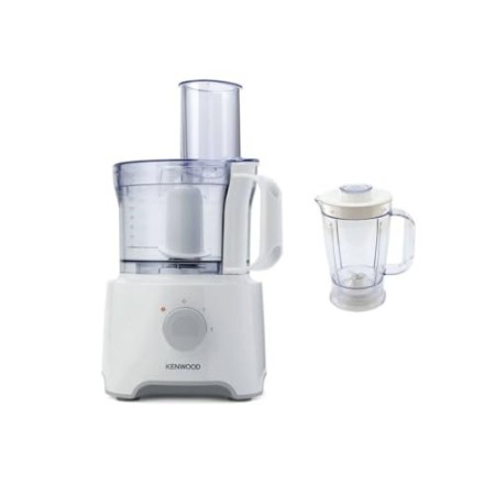 Kenwood FDP301WH MultiPro Compact Food Processor, Robot da Cucina con Frullatore, 800 W, 2,1 Litri, Plastica, Bianco