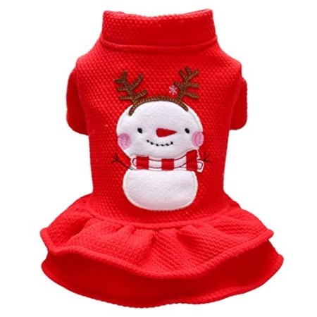 Balacoo Cappotto natalizio per cane, gatto, abbigliamento per animali domestici, taglia XS