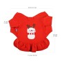 Balacoo Cappotto natalizio per cane, gatto, abbigliamento per animali domestici, taglia XS