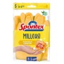 Spontex Guanti Riutilizzabili Milleusi Extra, Lattice 100% Cotone, Giallo